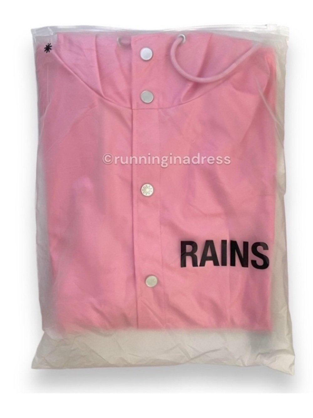 NWT RAINS Pink Sky Long Jacket Waterproof Unisex Rain Coat Medium M - Picture 10 of 16
